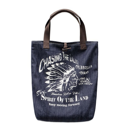 Retro Denim Tote Bag Shoulder Bag