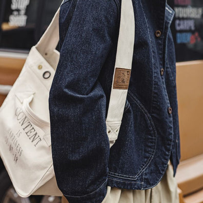 Retro Motorcycle Messenger Newsboy Bag Canvas Crossbody Bag