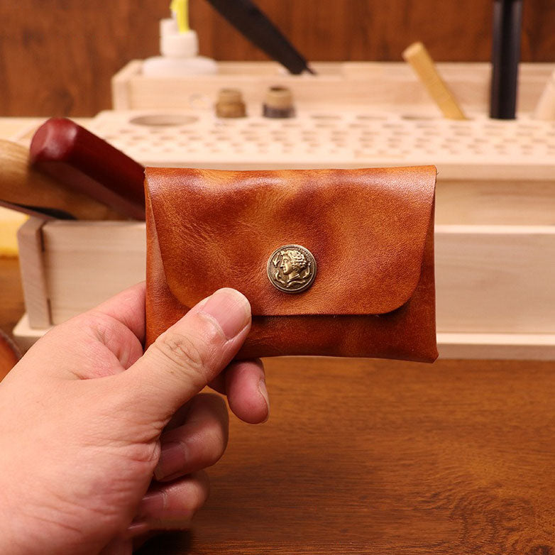 Handmade Retro Card Holder Leather Wallet