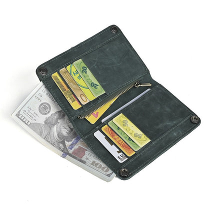 Retro Handmade Leather Wallet Multi-card Slots Wallet