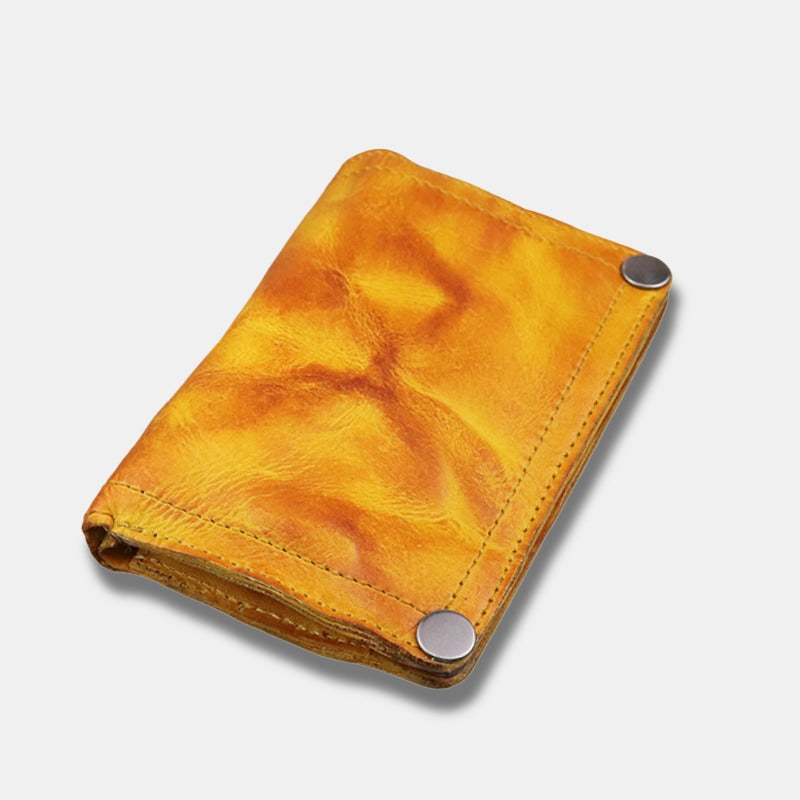Retro Handmade Leather Wallet Multi-card Slots Wallet
