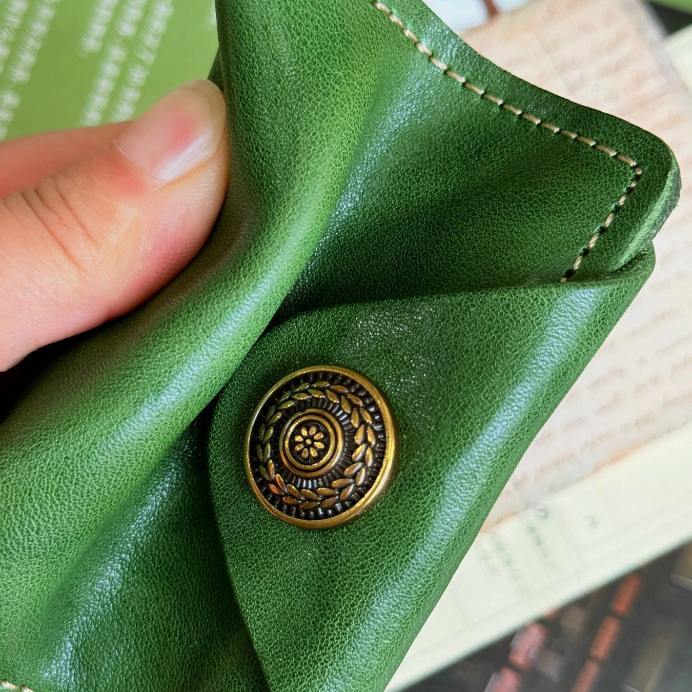 Retro Handmade Leather Card Wallet