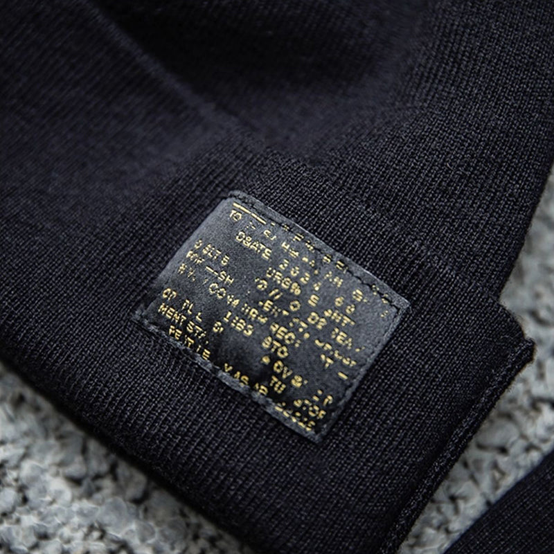 Vintage Winter Knitted Wool Beanie Hat