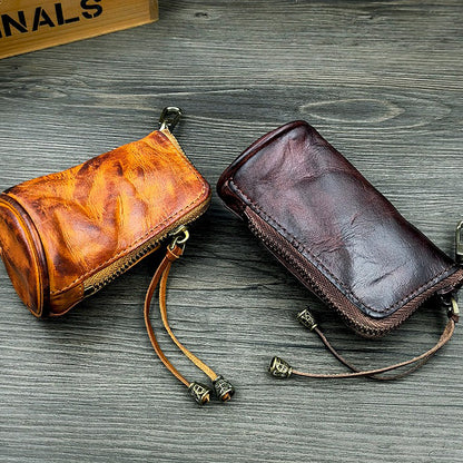 Retro Handmade Leather Key Bags Waist Bags
