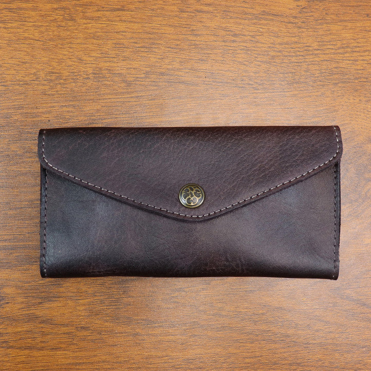 Retro Handmade Leather Long Wallet