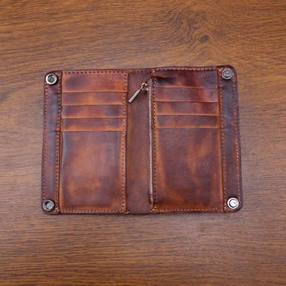 Retro Handmade Leather Wallet Multi-card Slots Wallet