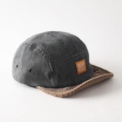 Corduroy Retro Flip Hat Beret Casual Cap Adjustable Hat
