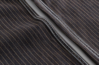 Vintage Slim Fit Denim Striped Casual Jeans Pants