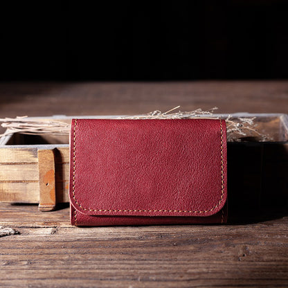 Retro Handmade Leather Card Holder