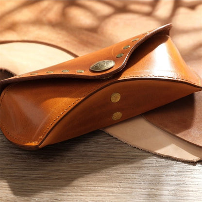 Retro Handmade Leather Glasses Case