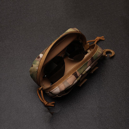 Retro Military Style Glasses Case