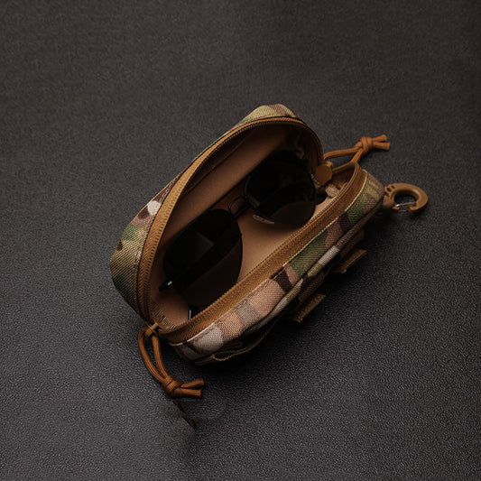 Retro Military Style Glasses Case