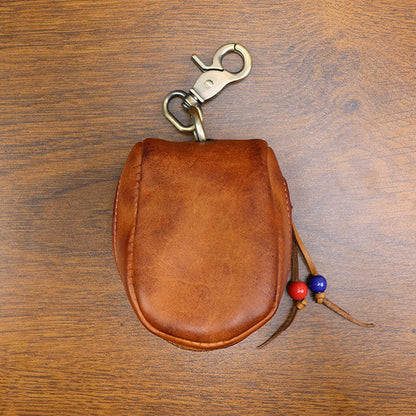 Top-grain Leather Vintage Key Pouches Wallet