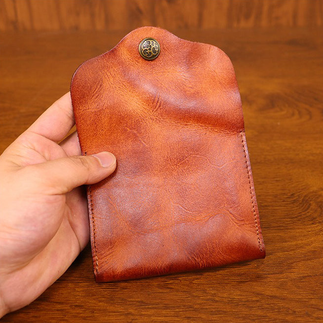 Retro Handmade Leather Card Wallet