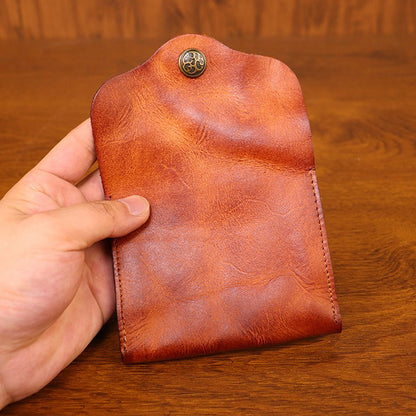 Retro Handmade Leather Card Wallet