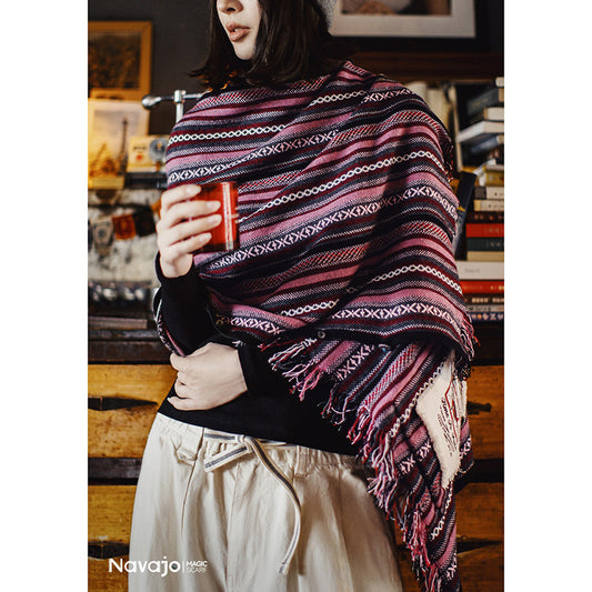 Retro Ethnic Style Knitted Sleeveless Vest Scarf