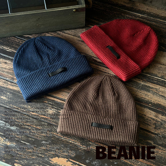 Vintage Winter Knitted Beanie Hat