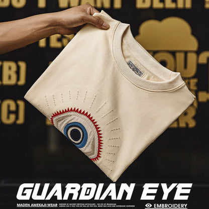 Retro Embroidery Guardian Eye T-shirt