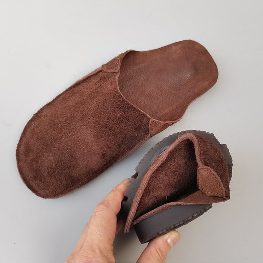 Retro Leather Comfy Soft Slippers