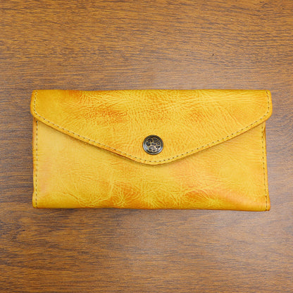 Retro Handmade Leather Long Wallet