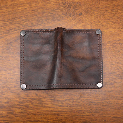 Retro Handmade Leather Wallet Multi-card Slots Wallet