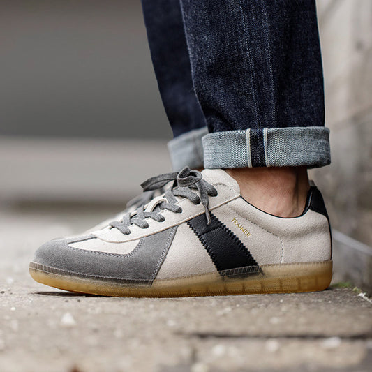 Retro Army Trainer Suede Shoes