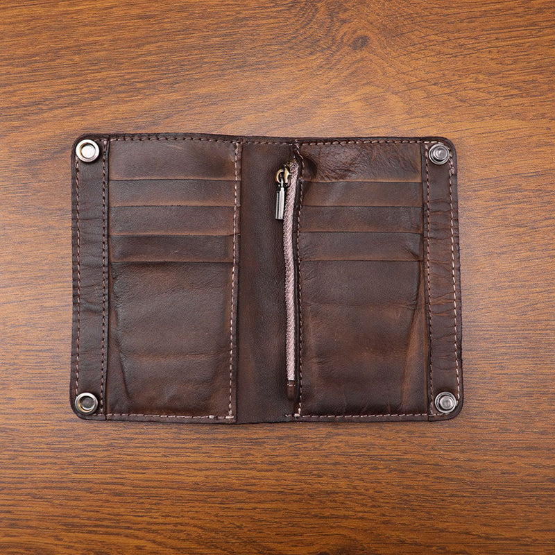 Retro Handmade Leather Wallet Multi-card Slots Wallet