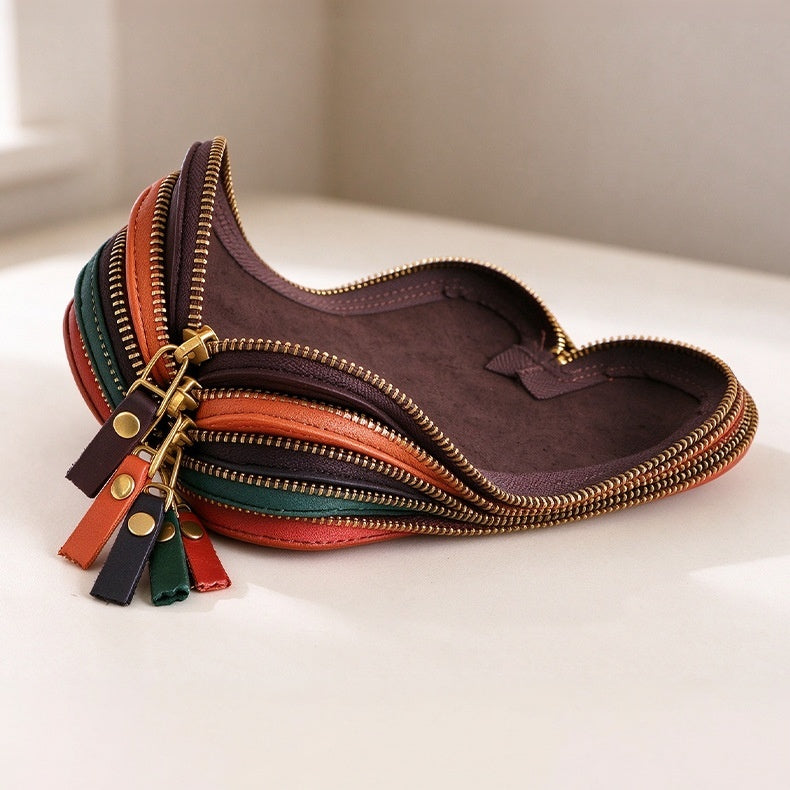 Retro Handmade Leather Glasses Case