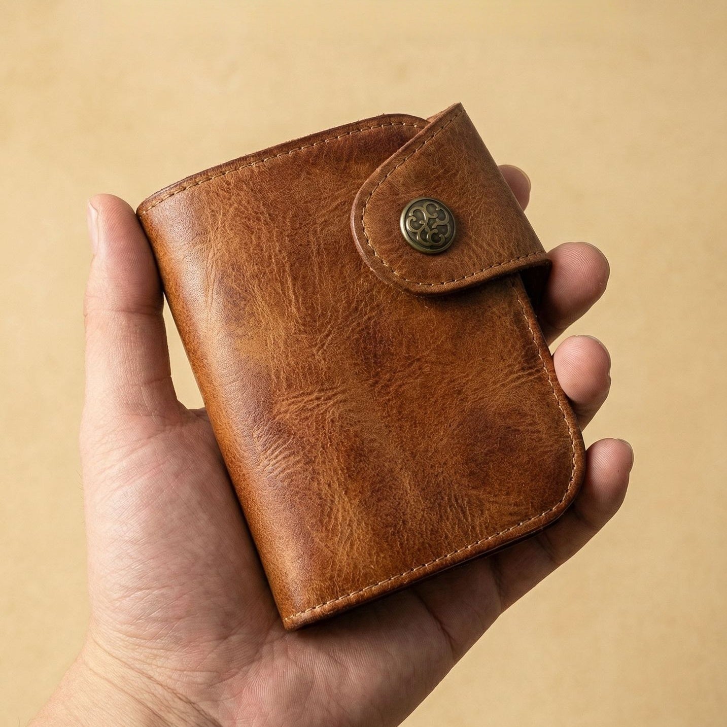 Retro Handmade Leather Card Coin Wallets