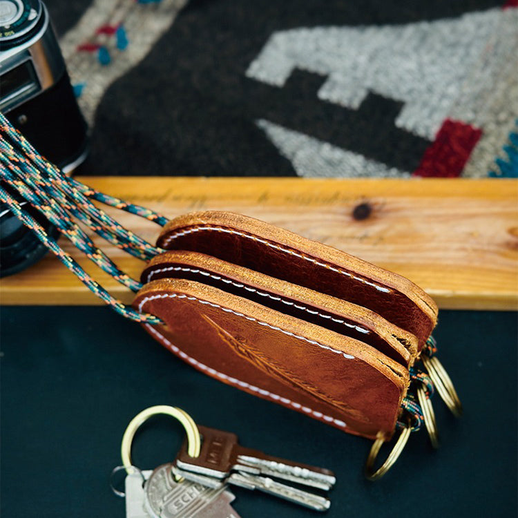 Retro Pull-out Handmade Leather Key Bag Accessories