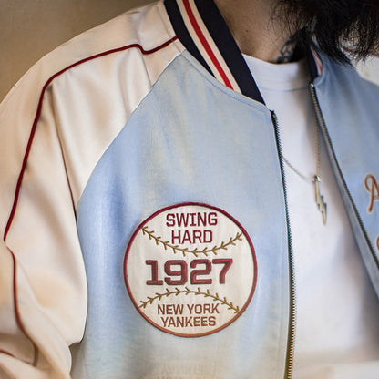 Retro Embroidered Yokosuka Baseball Jacket