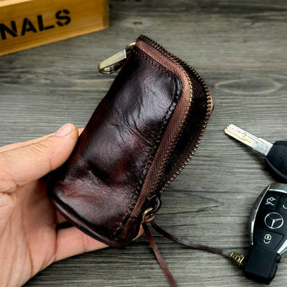Retro Handmade Leather Key Bags Waist Bags