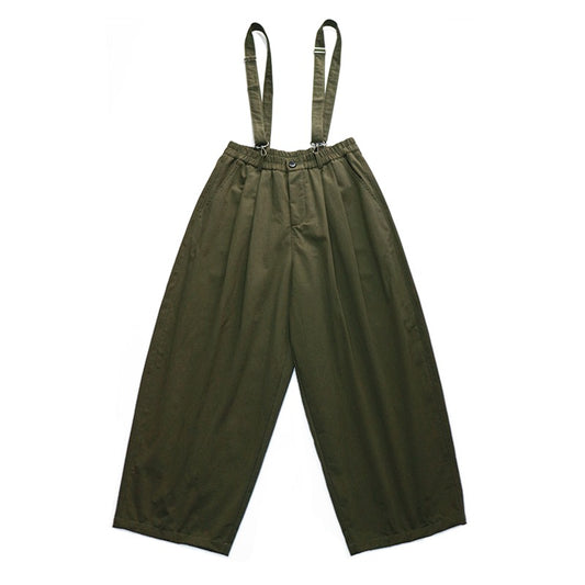 Retro Workwear Casual Wide-leg Jumpsuit