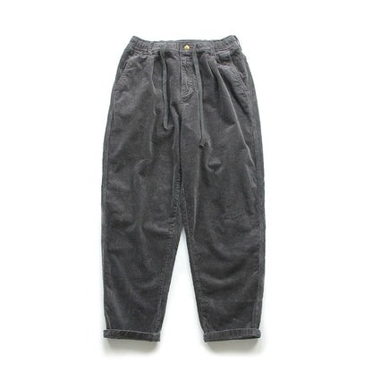 Retro Washed Corduroy Casual Pants