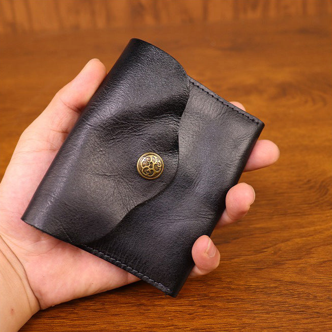 Retro Handmade Leather Card Wallet