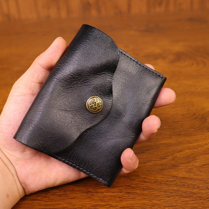 Retro Handmade Leather Card Wallet