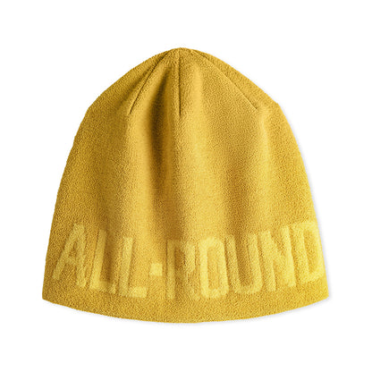 Retro Yellow Jacquard Knitted Hat