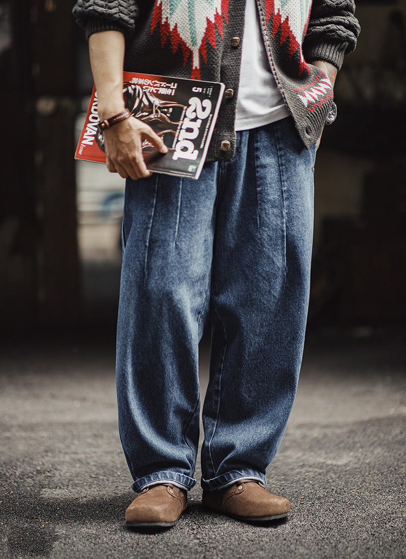 Retro Brown Slip-on Mules Ankle Boots