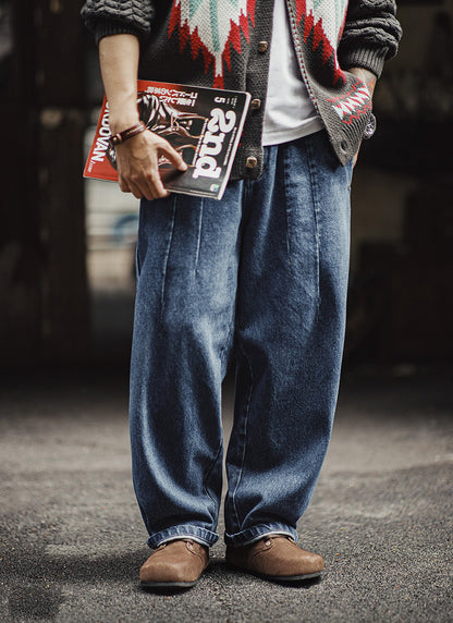 Retro Brown Slip-on Mules Ankle Boots