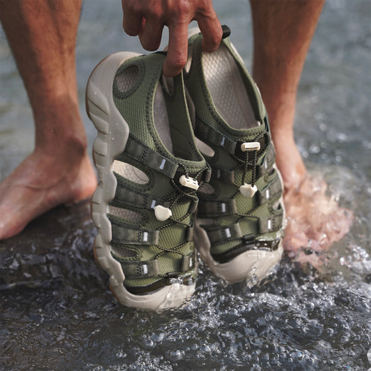 Outdoor Hollow Breathable Hiking Shoes Casual Sports Sandals