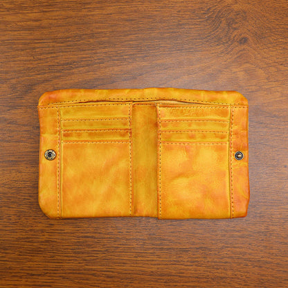 Retro Leather Handmade Short Wallets