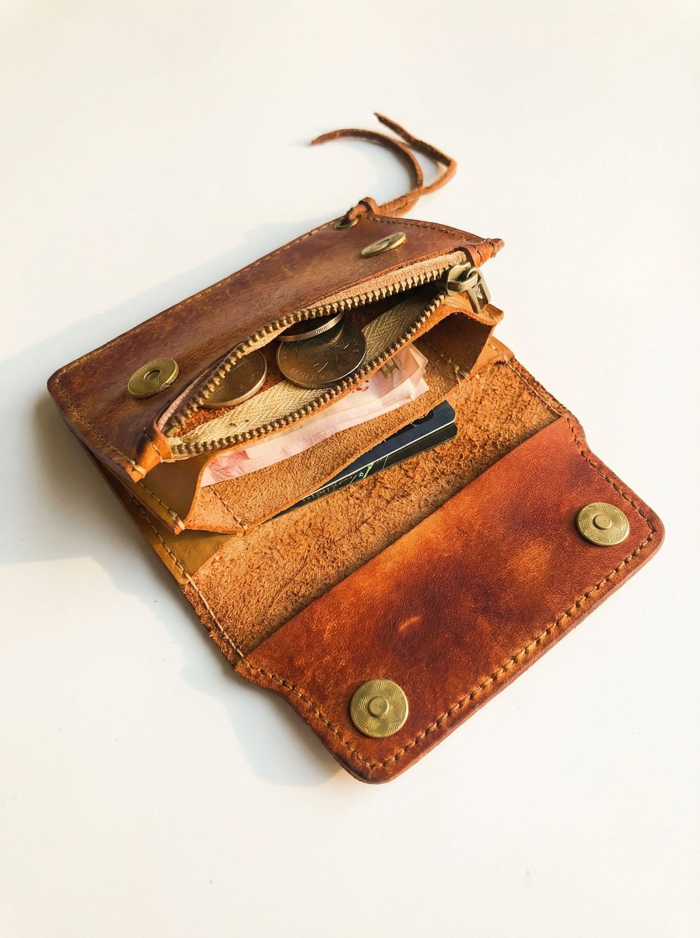 Retro Handmade Leather Card Wallets