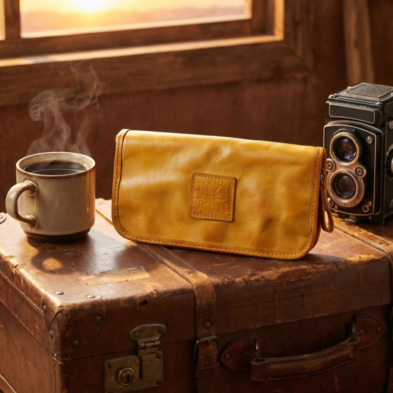 Retro Handmade Leather Wallet Multi-card Slots Wallet