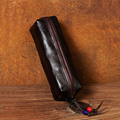 Retro Handmade Leather Storage Bag