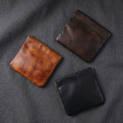 Retro Handmade Leather Card Wallets