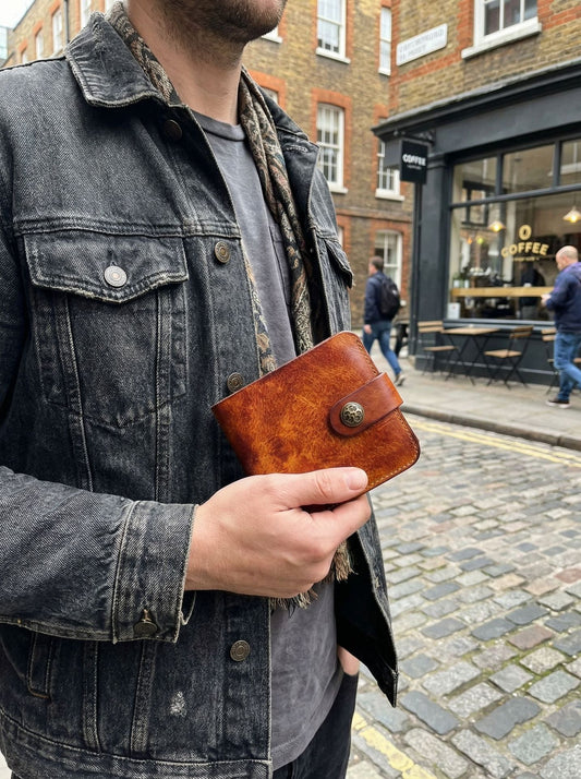 Retro Handmade Leather Card Coin Wallets
