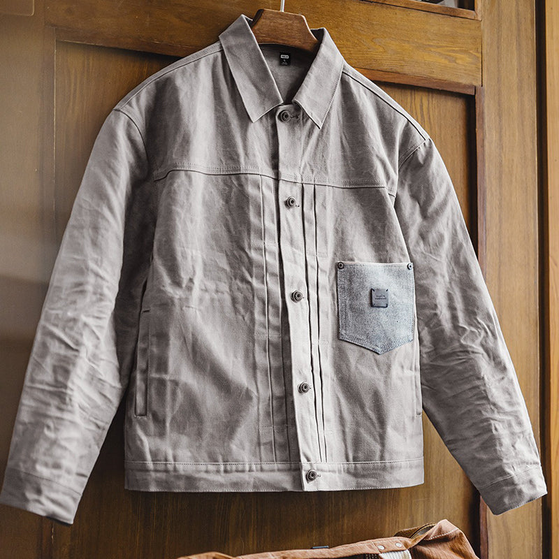 Vintage canvas oil wax jacket hunting oil wax jacket