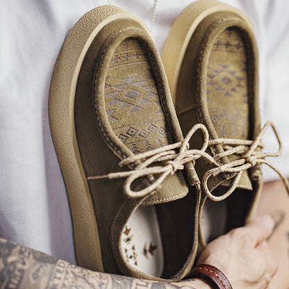 Retro Thick-soled Casual Leather Suede Shoes