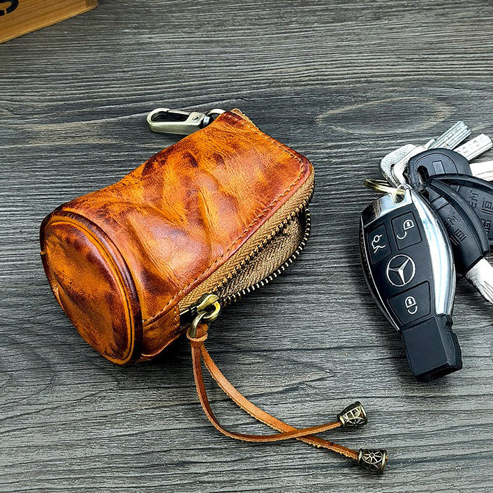 Retro Handmade Leather Key Bags Waist Bags