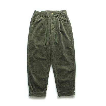 Retro Washed Corduroy Casual Pants
